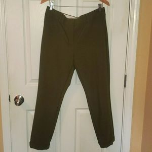LOFT Slim Pant Olive Size 10